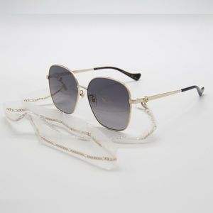 LIKE NEW GUCCI GG1089SA 001 + CHAIN WOMEN’S SUNGLASSES GUCCI GG1089SA 001